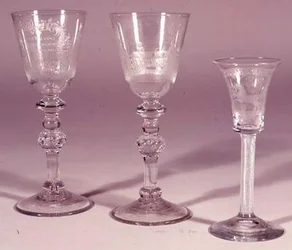 Verre à vin hanovrien, Newcastle, 1750